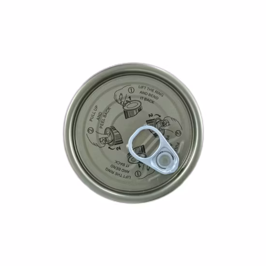 Easy Open Can Lids Easy Open Tin Can Lid 300# 73mm Tinplate Easy Open TFS Eoe Easy Open Ends Manufacturers
