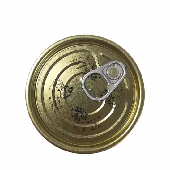 Easy Open Can Lids Easy Open Tin Can Lid 300# 73mm Tinplate Easy Open TFS Eoe Easy Open Ends Manufacturers