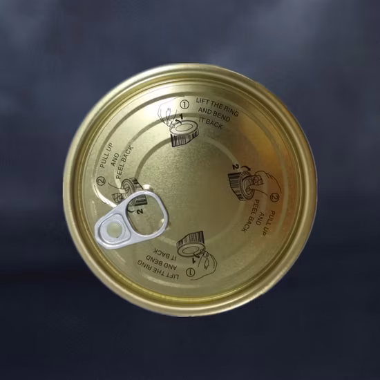 Easy Open Can Lids Easy Open Tin Can Lid 300# 73mm Tinplate Easy Open TFS Eoe Easy Open Ends Manufacturers