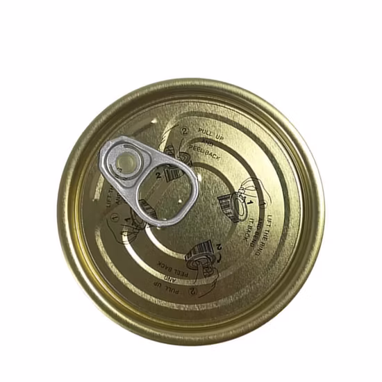Easy Open Can Lids Easy Open Tin Can Lid 300# 73mm Tinplate Easy Open TFS Eoe Easy Open Ends Manufacturers
