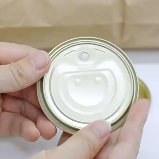 참치 통조림 생선 해산물 쉬운 개방형 뚜껑을 위한 생철판 Eoe